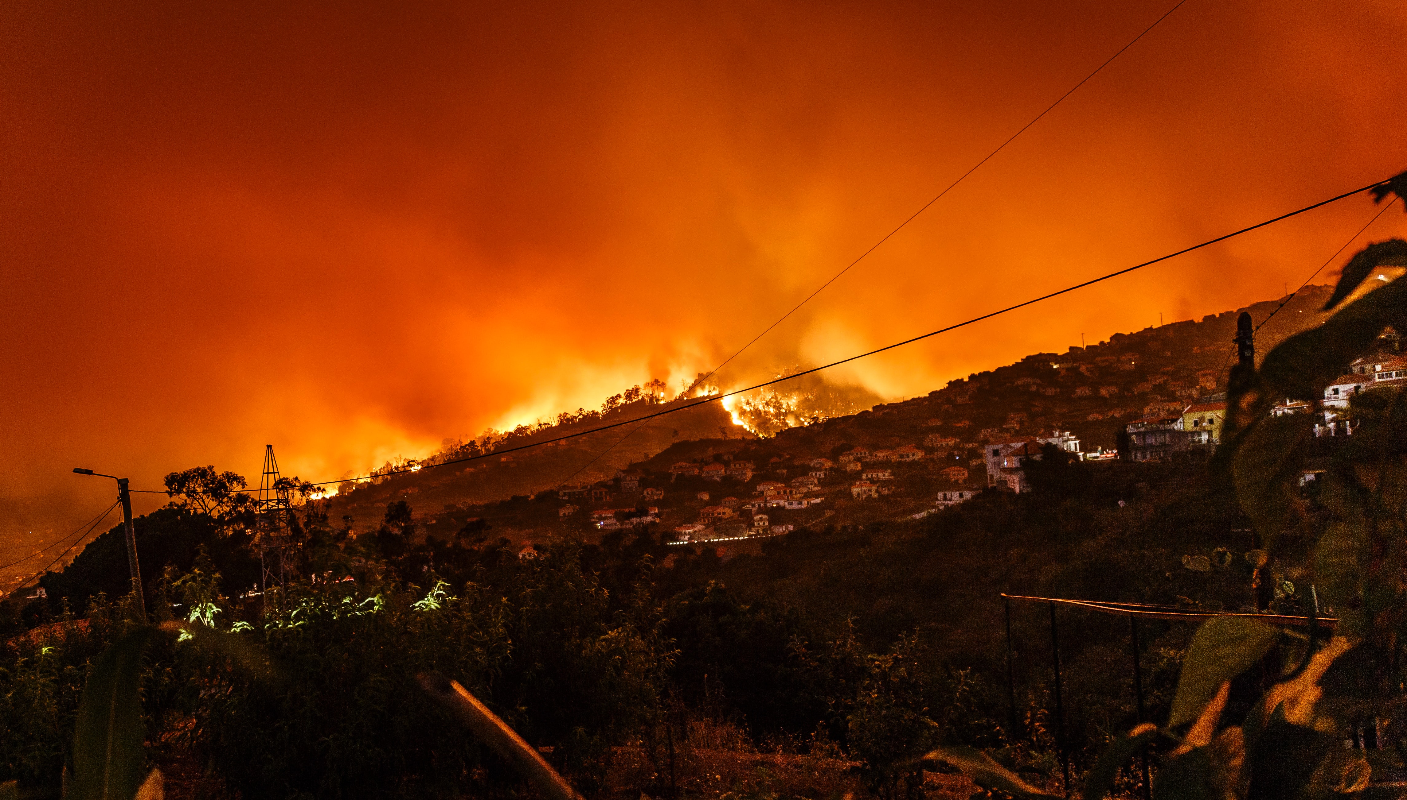 Photo of a fire